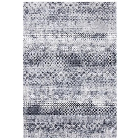 Safavieh 4 x 6 ft. Amelia 700 Contemporary Rectangle Power Loomed Rug Gray & Ivory ALA761F-4